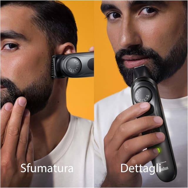 Detalle 2 de Braun Series 7 regolabarba uomo e rasoio elettrico BT7441 Nero con ProBlade e 40 lunghezze