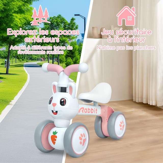 Thumbnail 6 de XIAPIA Baby Balance Bike (Rabbit) – toddler ride-on without pedals for 10–36 months