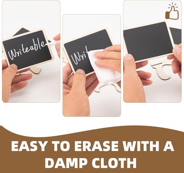 Thumbnail 4 de JEFURE Kreidetafel klein 12 StĂĽck đź“‹