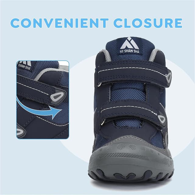 Detalle de Mishansha Kinder Wanderschuhe rutschfest – leichte Trekking-Wanderstiefel für Jungen & Mädchen (Gr. 24–38)