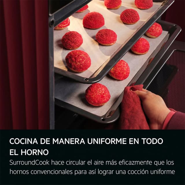 Detalle 2 de AEG TU5PB43SM horno multifunción con 9 funciones