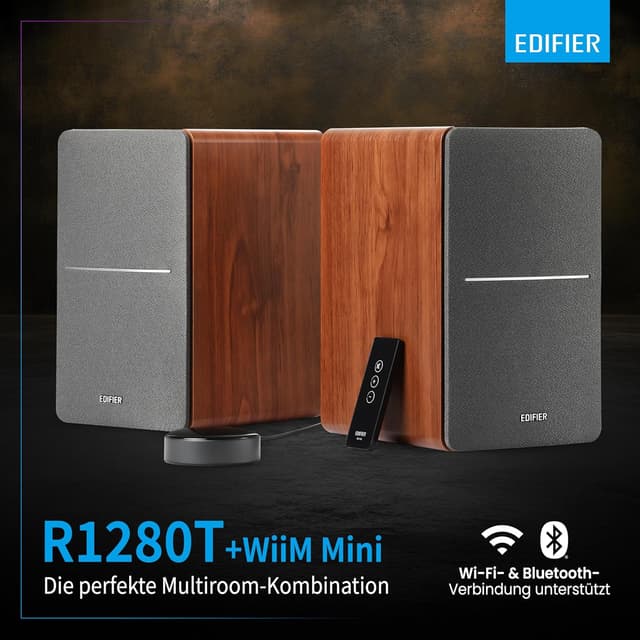 Detalle de Edifier R1280T+WiiM Mini 42W Lautsprecher
