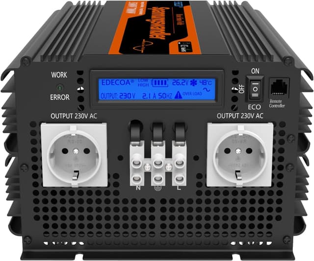 Detalle de EDECOA Inverter pure wave 3500W 24V