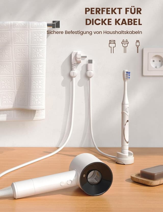 Thumbnail 5 de Lamicall Kabelhalter Selbstklebend 6 Stück 🔌