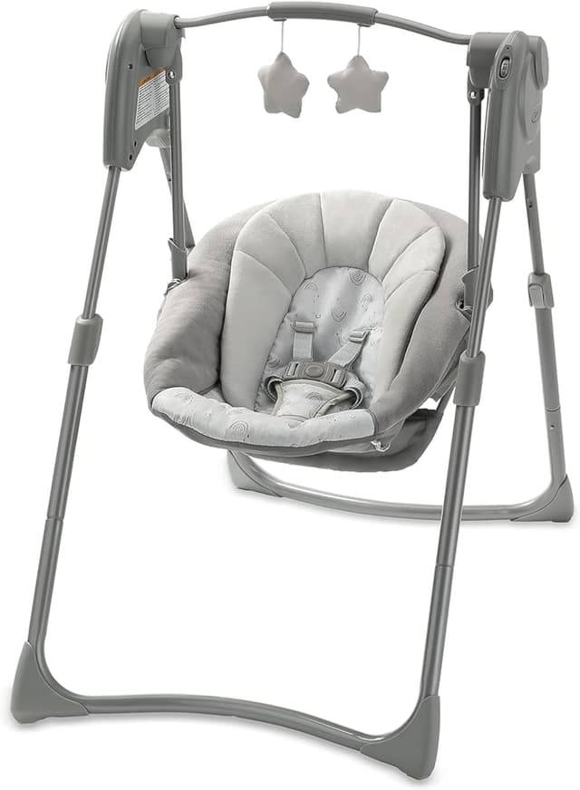 Detalle de Graco Slim Spaces Compact Baby Swing Reign