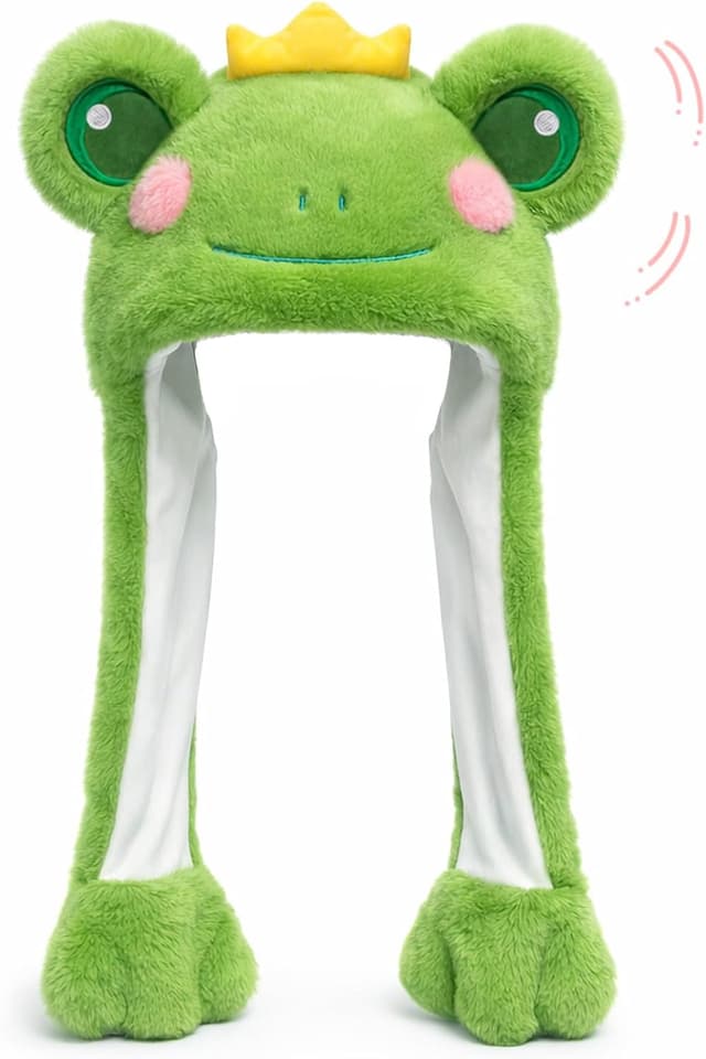 Thumbnail 6 de Deletoys Animal Hat with Moving Ears, Jumping Pop-Up Plush Cap for Kids