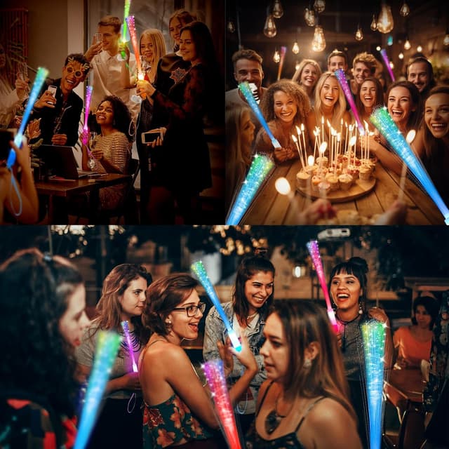 Thumbnail 3 de SHQDD Glow Fiber Wands Set