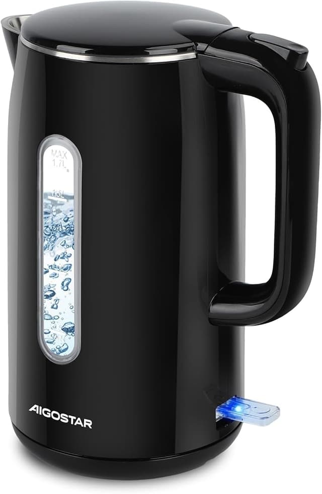 Imagen de Aigostar Lydian ☕ Hervidor de agua eléctrico, 1,7L, acero inoxidable en OfertitasTOP