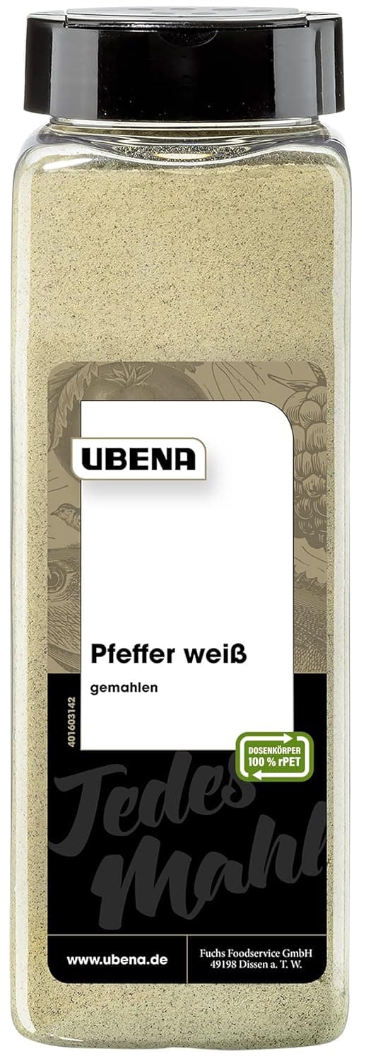 Detalle de Ubena Pfeffer weiß gemahlen 600 g