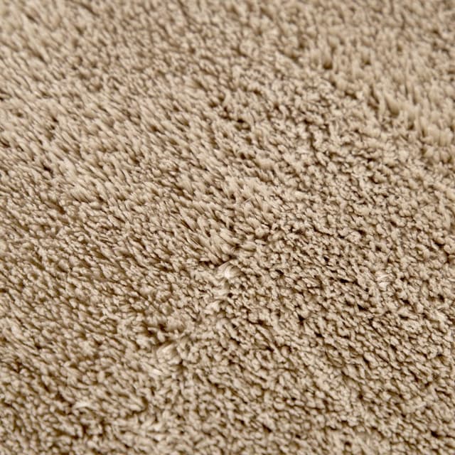 Detalle de TT Home tapis de jeu rond pour chambre d’enfant (200 cm) en polyester lavable, beige foncé