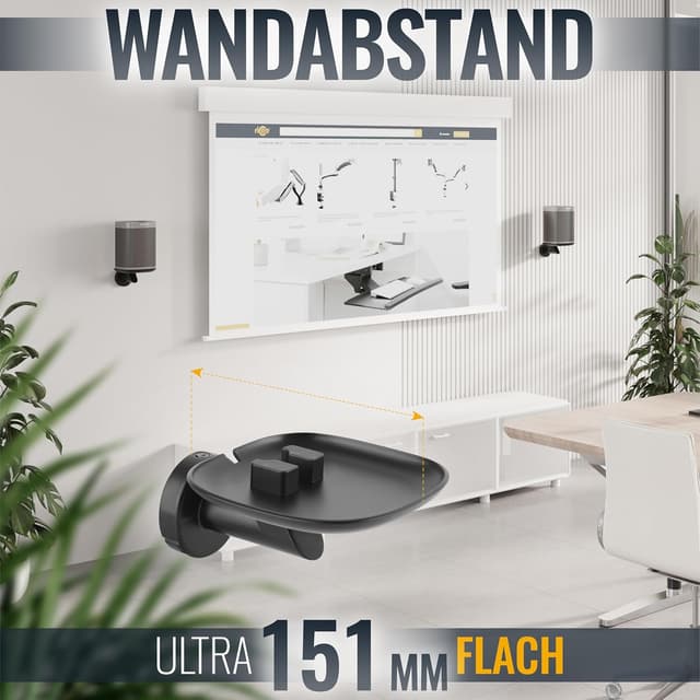 Thumbnail 3 de RICOO LH054 Support mural pour Sonos One 151 mm