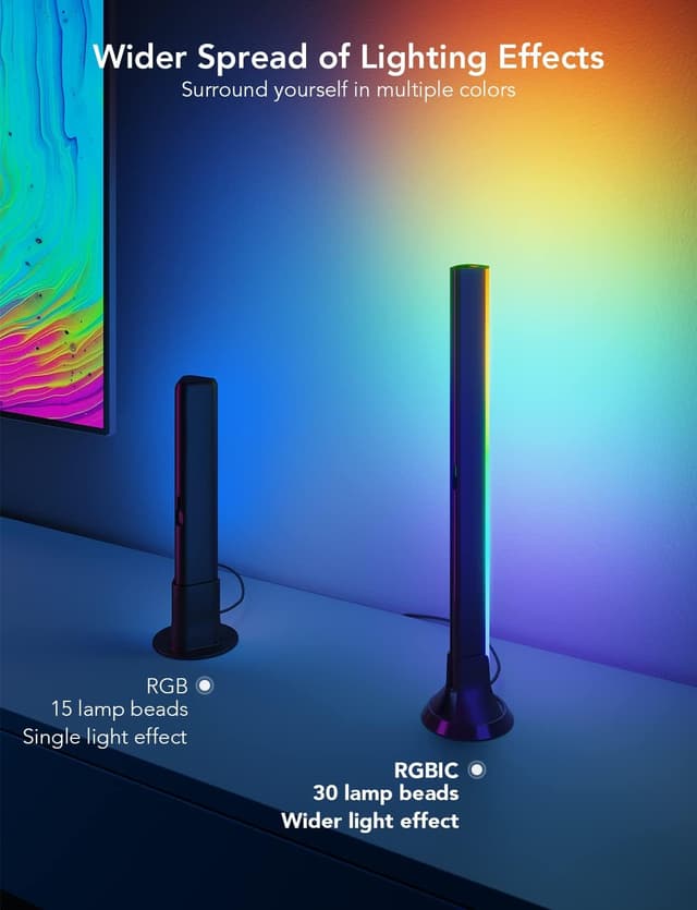 Detalle 1 de Govee RGBIC TV Light Bars 38cm WiFi