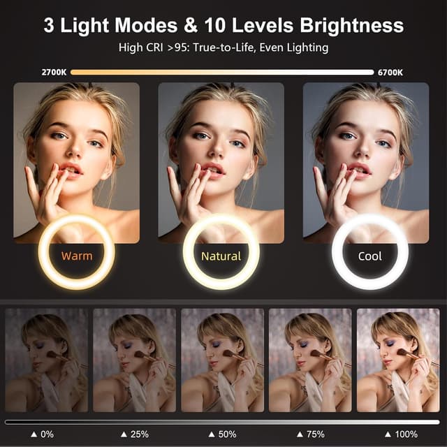 Thumbnail 3 de Evershop Upgrade 10.5" ring light for streaming