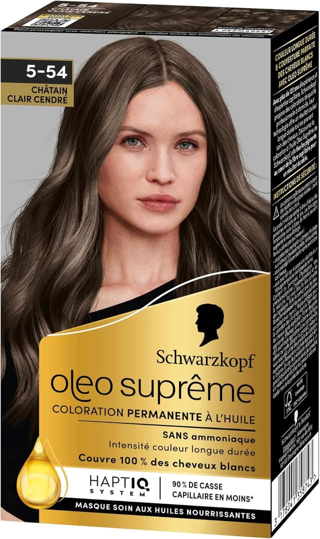 Thumbnail 3 de Schwarzkopf Oleo Suprême 5-54 Châtain Clair Cendré 🎨