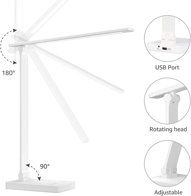 Thumbnail 5 de Lepro LED Desk Lamp 655lm with USB port