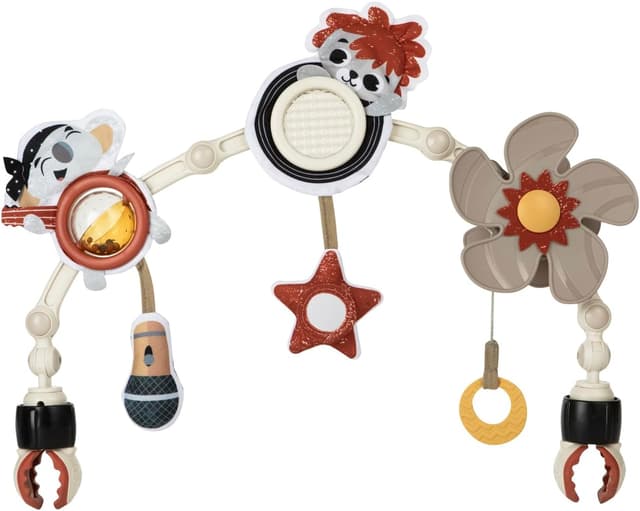 Detalle 2 de Tiny Love Sunny Stroll Activity Arch with Rattle Toys (0m+) – Adjustable Clip Pram/Pushchair Arch