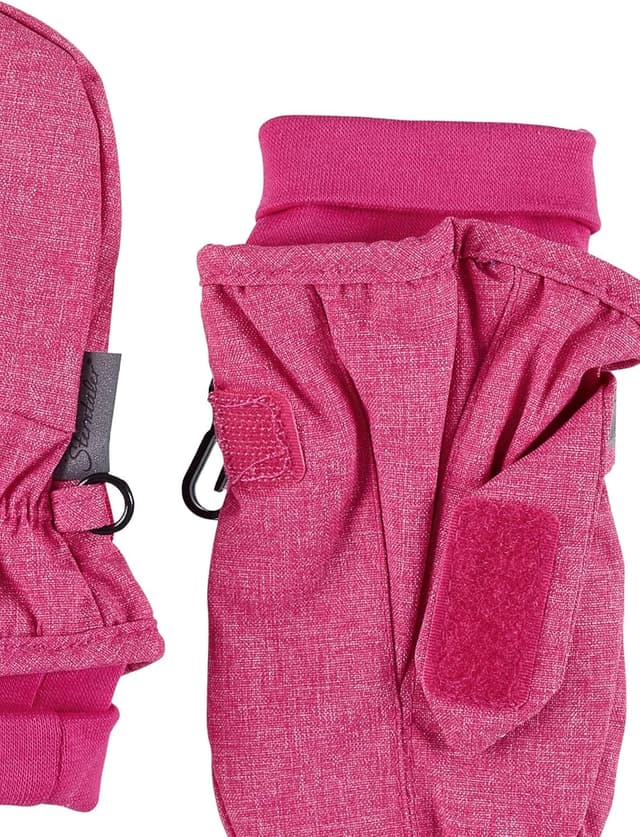 Detalle de Sterntaler Kinder-Fäustlinge aus Melange mit Daumen und Klettverschluss