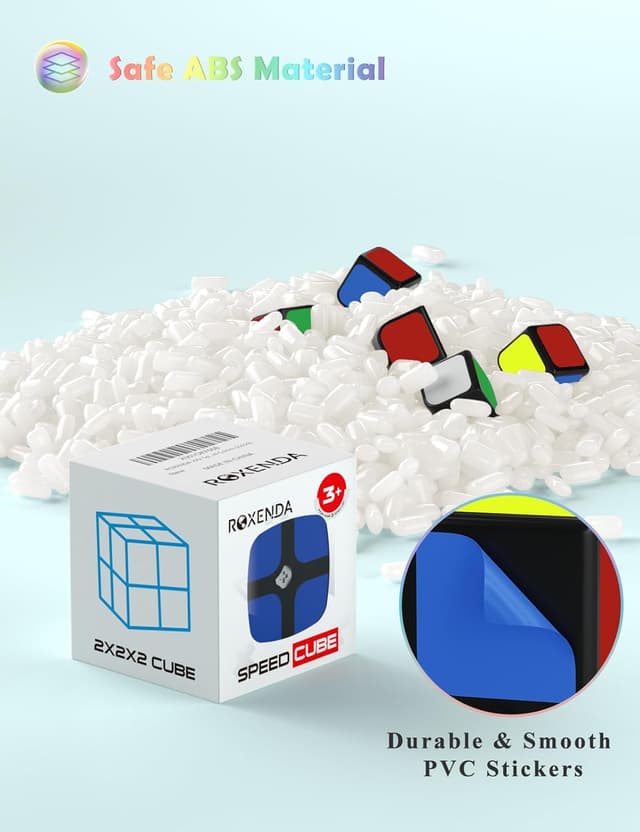 Thumbnail 2 de ROXENDA Cubo di Velocità 2x2 Speed Cube 2x2x2