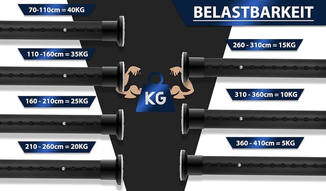 Thumbnail 5 de MEISENBERG Teleskopstange 310-360cm