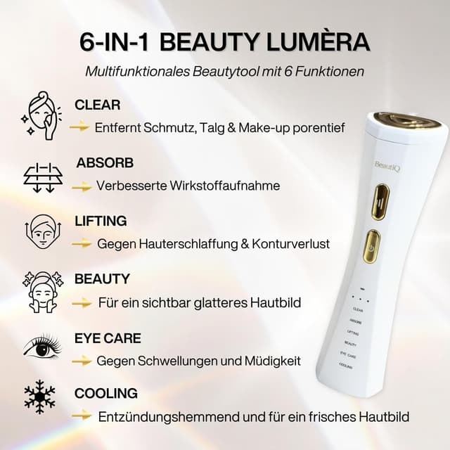 Detalle 2 de Beauty Lumèra PRO Anti-Aging 6‑in‑1 Gerät