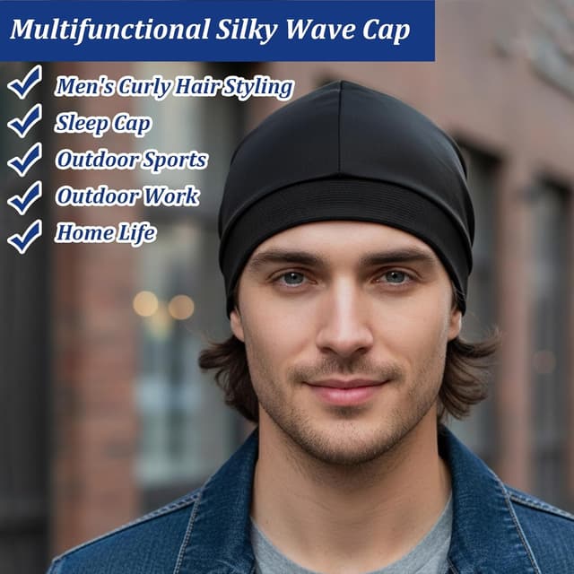 Thumbnail 2 de HaiFafafaing Wave Durag Set 4 Pcs for Men