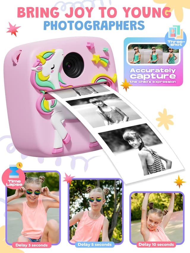 Thumbnail 4 de Kids Camera Instant Print 1080P
