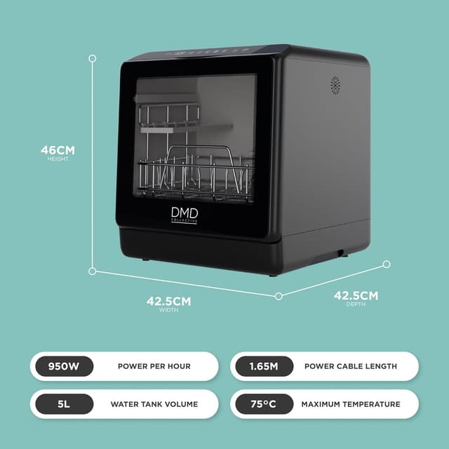 Detalle de Mini countertop dishwasher with 5L tank