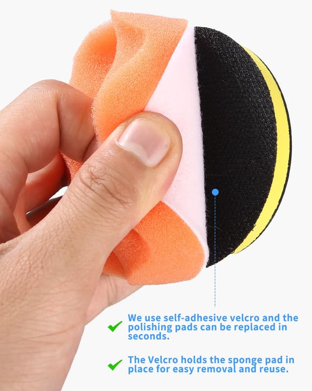 Thumbnail 3 de 80mm Polierschwämme Pads – 18‑teiliges Auto Polierset