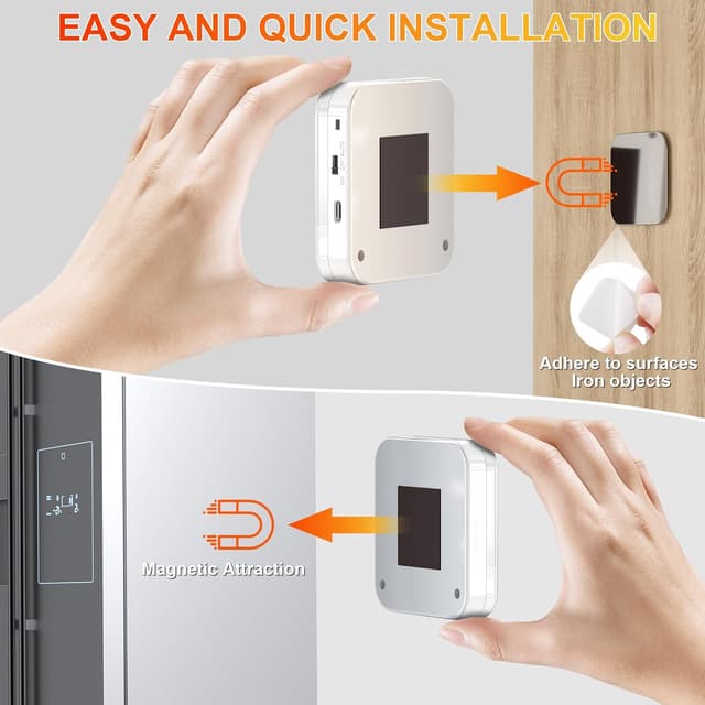 Thumbnail 6 de daphomeu lot de 6 veilleuses LED rechargeables avec détecteur de mouvement (port USB Type-C)