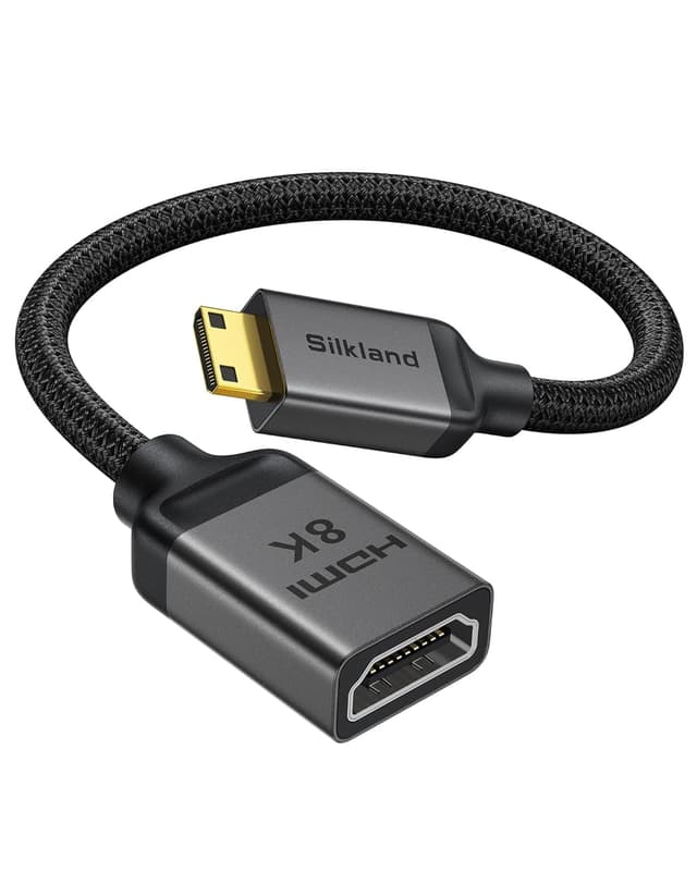 Detalle de Silkland Mini HDMI auf HDMI Adapter 8K 48Gbps
