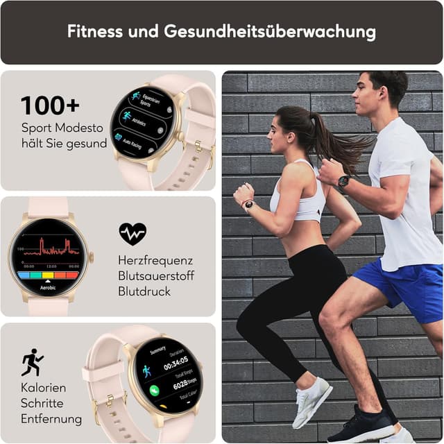 Thumbnail 2 de AcclaFit Smartwatch 1,38 Voll-Touch