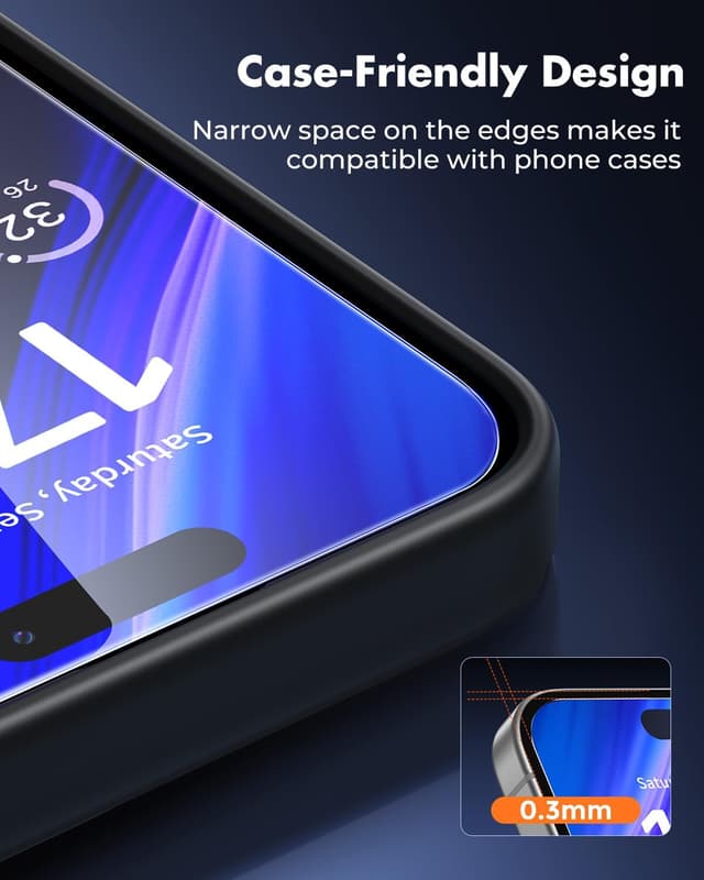 Detalle 2 de UNBREAKcable iPhone 16 2-Pack Screen Protector