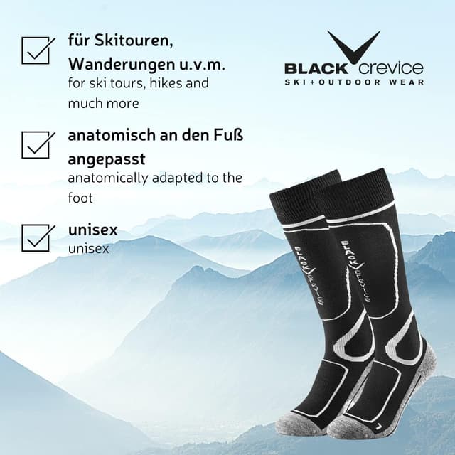 Thumbnail 4 de Black Crevice Chaussettes Ski Lot 2 paires
