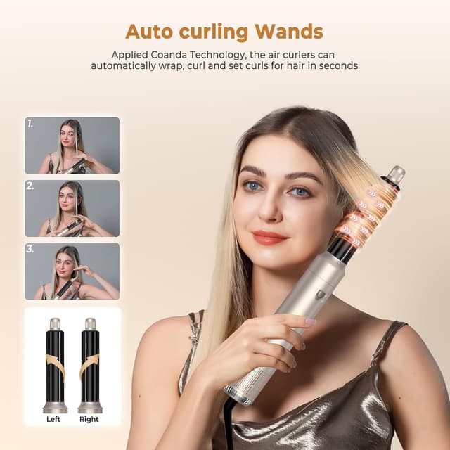 Detalle de UKLISS Airbrush Hairstyler 6 in 1 1000 W