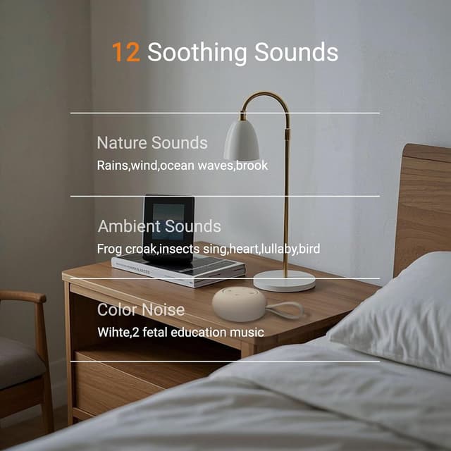 Detalle de Portable White Noise Sound Machine 12 sounds