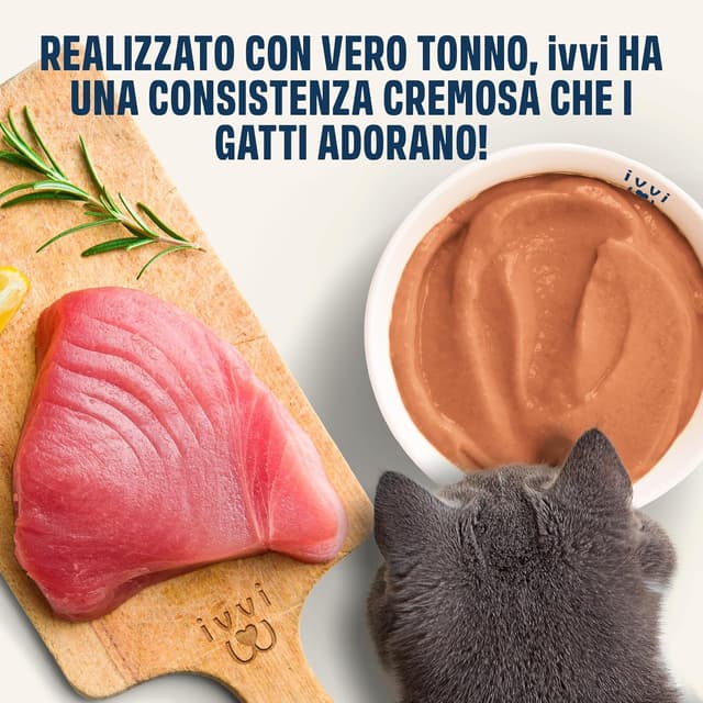 Detalle de ivvi Articolazioni Essenza per Gatti – crema funzionale umida con glucosamina, condroitina, cozza verde e olio di salmone (30x15g)