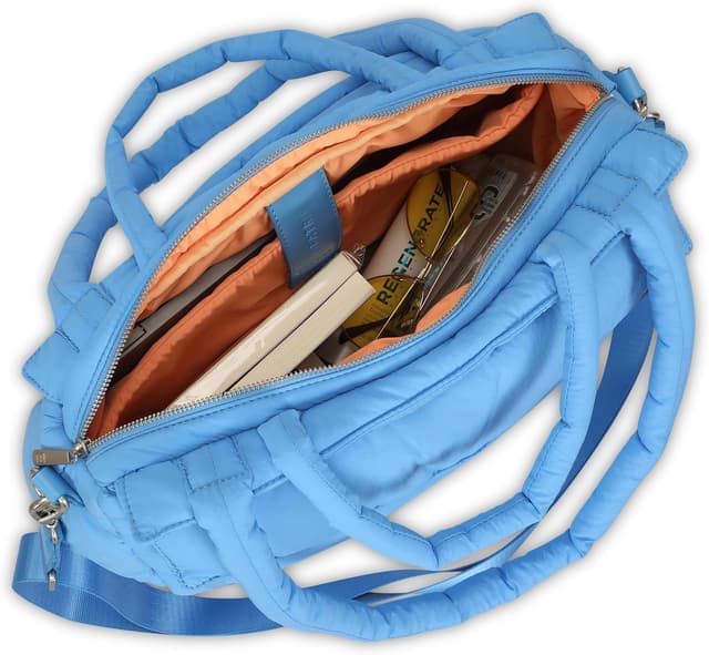 Thumbnail 6 de Expatrié Shopper Tasche Damen „Poppy“ – Puffer Bag aus Nylon mit Reißverschluss und Crossbody-Gurt