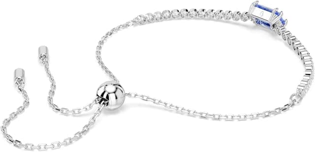 Thumbnail 3 de Swarovski Pulsera Matrix Tennis azul, baño de rodio 💍