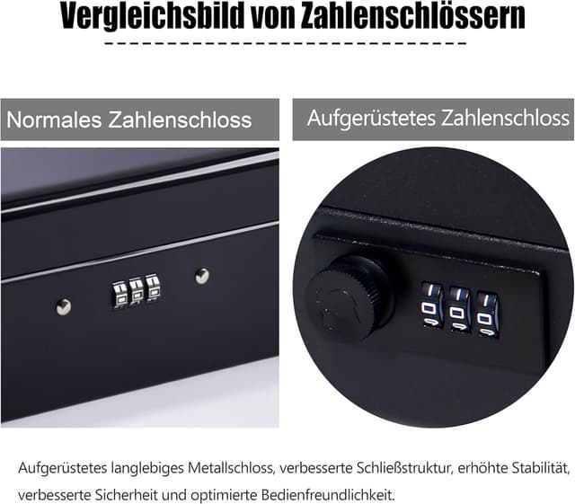 Detalle 2 de GREELUE Geldkassette 20×16×8,5 cm 🔒