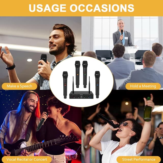 Thumbnail 6 de MELONARE MWM-41 Wireless Microphone 200ft 🎤