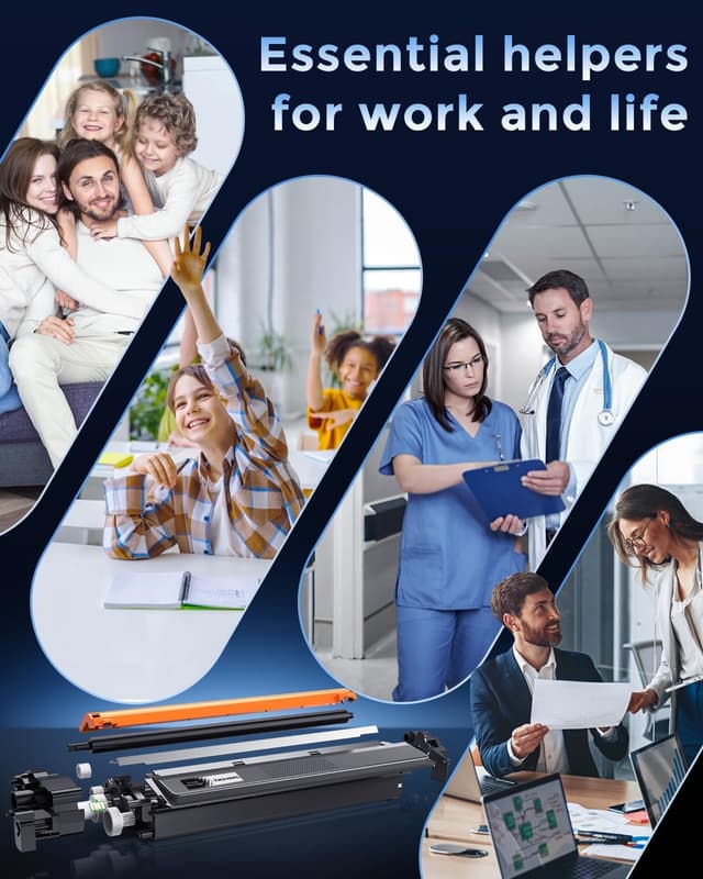 Detalle de Kuva Cartouches de toner TN248XL compatibles (2 Noir) pour DCP-L / HL-L / MFC-L