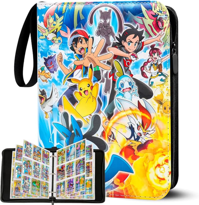 Detalle de Jntmakun Sammelalbum für Pokémon Karten (S900) mit 50 Seiten und Platz für bis zu 900 Karten