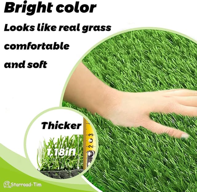 Thumbnail 1 de STARROAD-TIM 80x100cm Dog Grass Rug