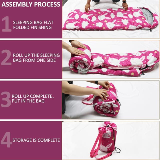 Detalle 1 de Kids sleeping bag 3 season 77°F