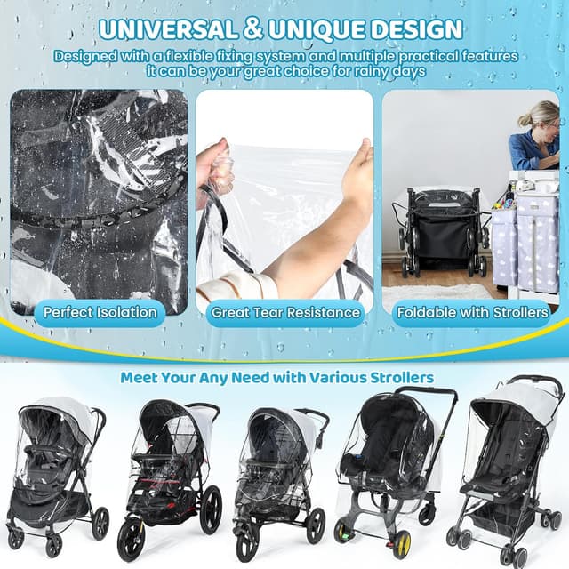 Thumbnail 4 de Orzbow Habillage Pluie Poussette 0,2 mm 🌧