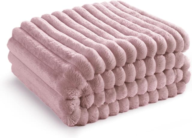 Detalle de Bedsure fleece throw blanket 130x170 cm