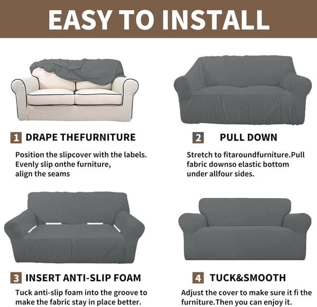 Thumbnail 6 de Ystyle copridivano 1 posto antiscivolo 78-116cm