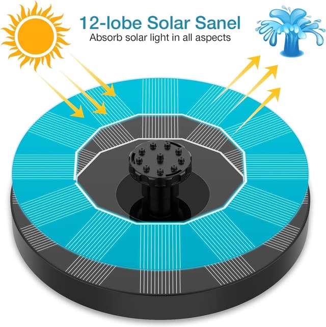 Detalle de AISITIN Solar Water Fountain 60cm spray