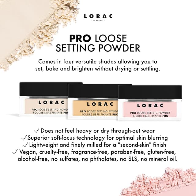 Detalle 2 de LORAC PRO Loose Flawless Setting Powder ๐จ