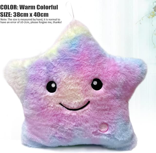 Detalle 2 de Kyduu Leuchtkissen – leuchtender Stern für Kinderzimmer & Deko (bunt)